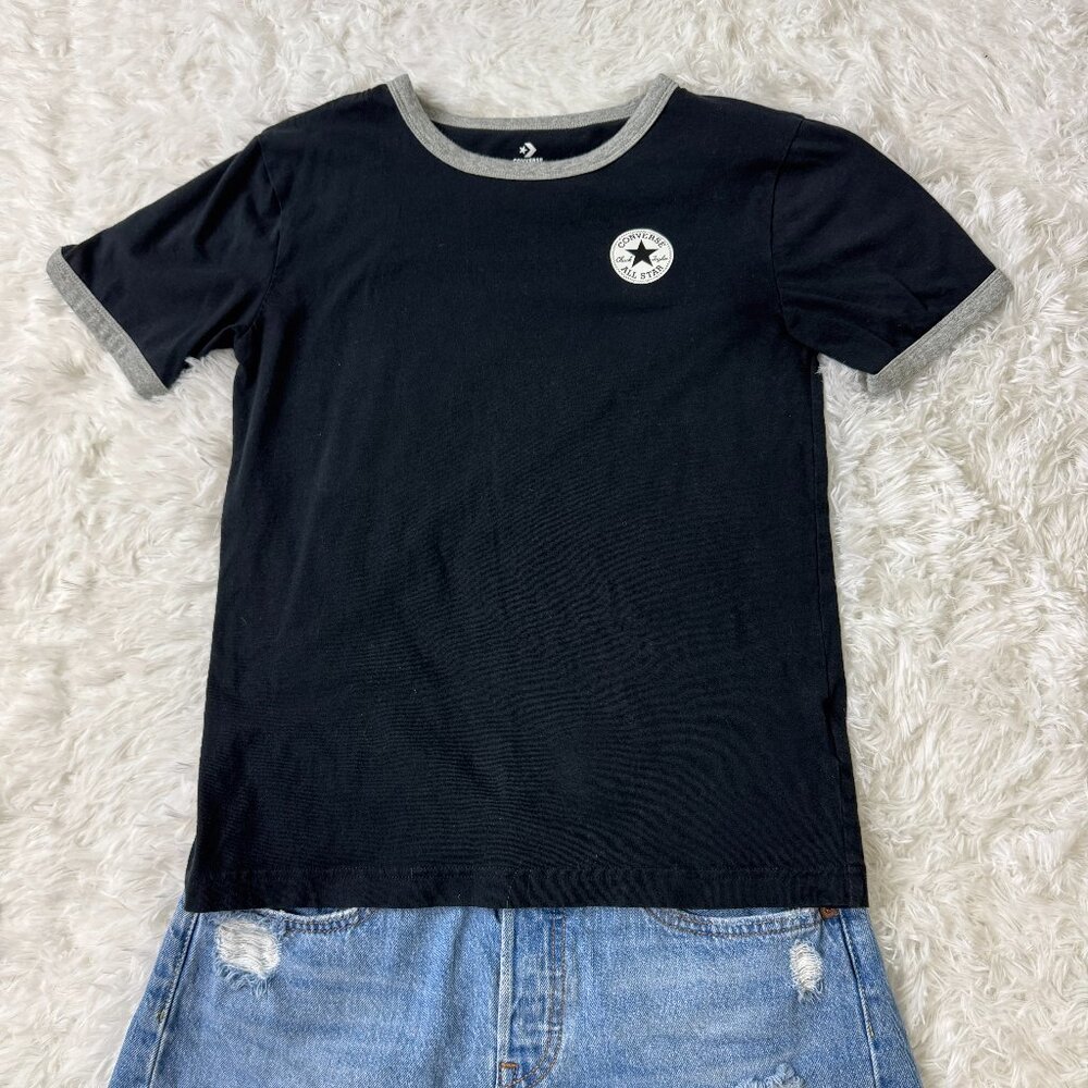 Converse Chuck Taylor Black T-Shirt Size L (kids size)